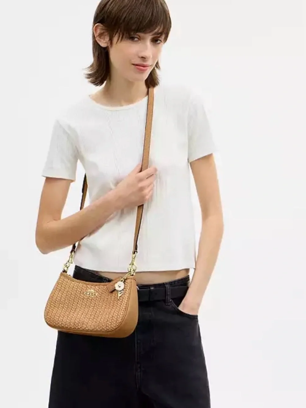 COACH TERI SHOULDER BAG WITH CHARM - Picture 3 of 7